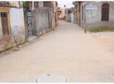 After Sewerage _ Interlocking Tiles work done in the streets of Vill. Narur47