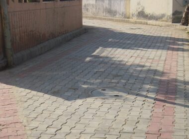 After work done of Sewerage _ Interlocking Tiles in the streets of Vill. Kanech6