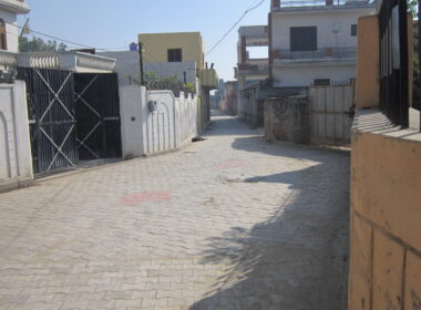 After work done of Sewerage _ Interlocking Tiles in the streets of Vill. Kanech9