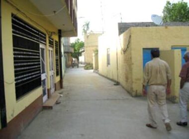 After work done of Sewerage and concreating at village Dhingrian