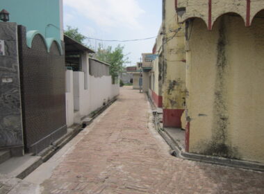 Before sewerage _ Interlocking tiles work done in streets2 at Village Kandola Khurd