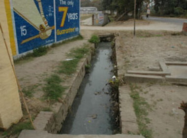 Before start work of sewerage and concreating in streets5 at Village Jian