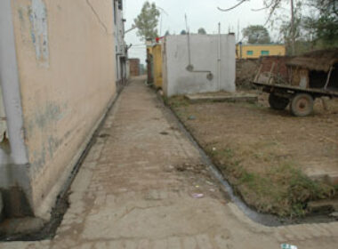 Before work start in street4 of village Langeri
