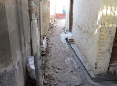 Before work start of Sewerage _ concreating in the street5 at Village Partabpura
