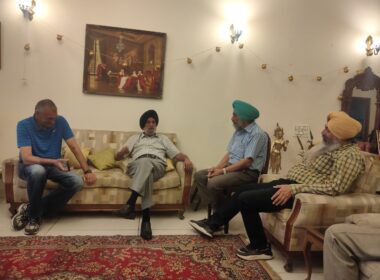 During Ist meeting with Village Committee, Paldi and NRI with Col SS Bajwa on 06.04.22 at Mohali