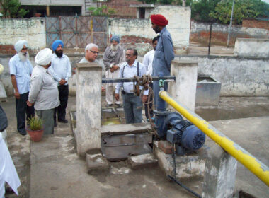 During visit of Vill. Brahampur by NRIs _ village Committee of village Kanech and explained by VLIF Team about Collection Tank