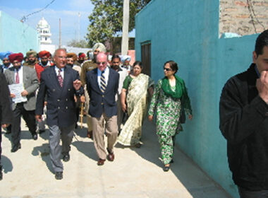 Mr. Brian Dickson,Q-C, Deputy High Commissioner,CANADA, during visit on completion of Barhampur