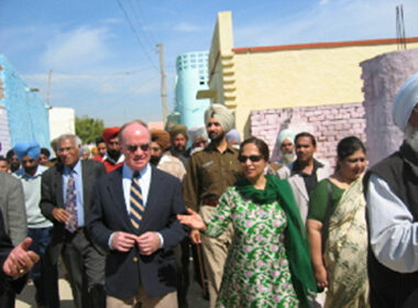 Mr.Brian Dickson,Q-C, Deputy High Commissioner,CANADA, during visit on completion of Barhampur