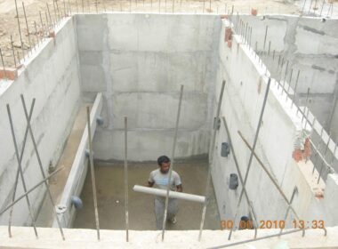 Septic Tank at Village Awanghores Shah during Construction